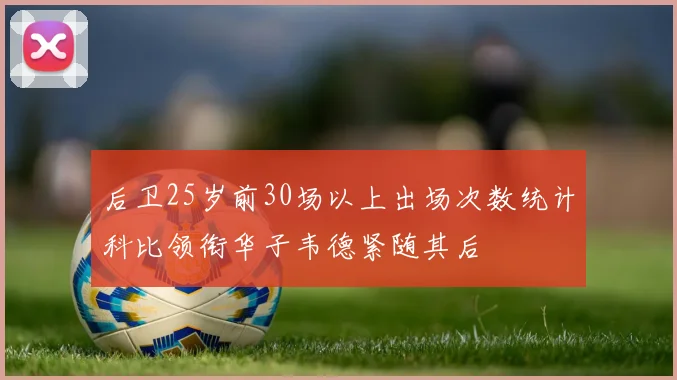 后卫25岁前30场以上出场次数统计科比领衔华子韦德紧随其后